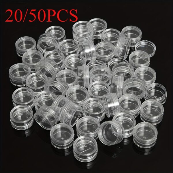 Mini Cream Jars 20pcs/50pcs 0.18oz Empty Plastic