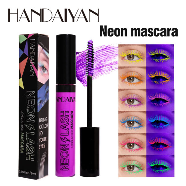 Handaiyan 6-Color Fluorescent Color Mascara Long and