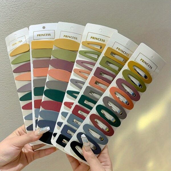 10pcs Basic Simple Vintage Hair Clips, Women