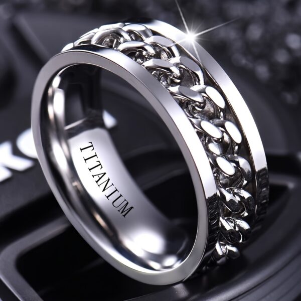 Panash men's 8mm titanium steel ring-fashionable stainless steel band for couples, perfect for engagement & Wedding