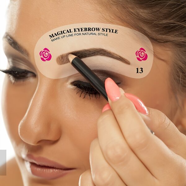 24 Styles Eyebrow Shaping Stencils - Grooming