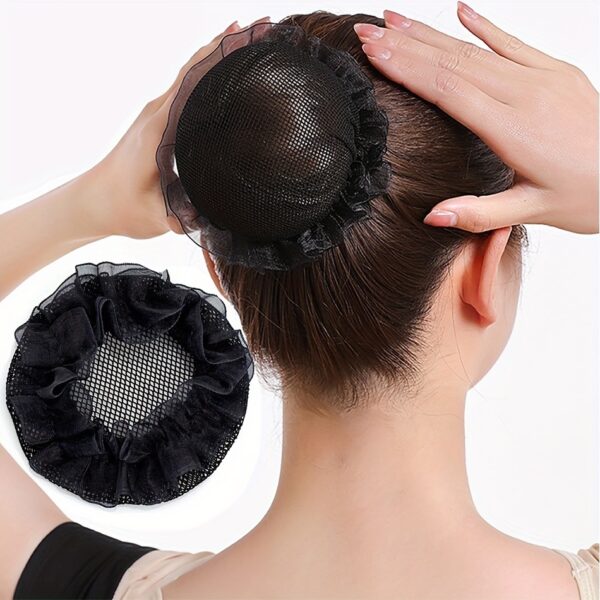 Elegant Solid Color Invisible Hair Bun Net