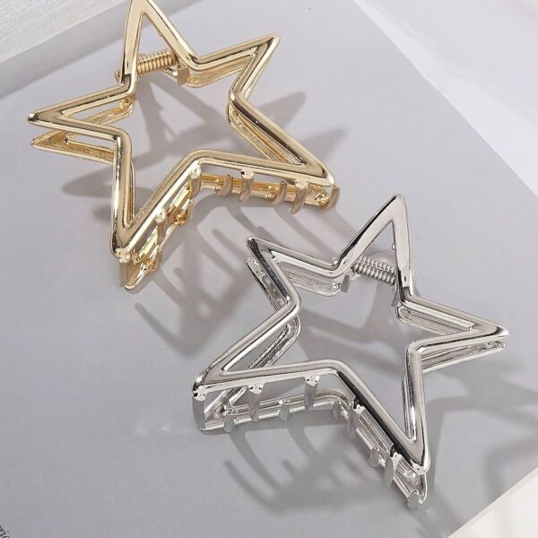 1pc/2pcs Sweet Pentagram Hair Clip For Women