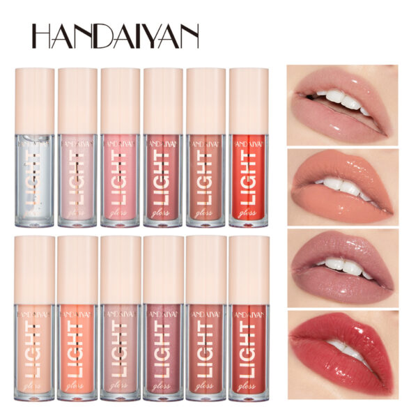 HANDAIYAN-12-Color Mirror Lip Glass Water-Gloss Liquid Lip