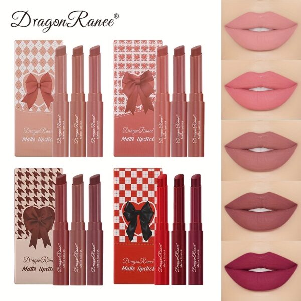 3pcs Dragon Ranee Matte Lipstick Set -