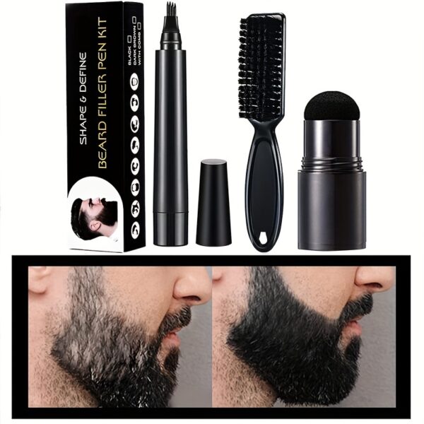 Set of Four-Pronged Beard Pens, Filling Pens,