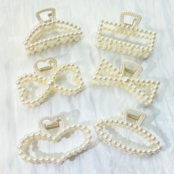 A Set of Two Large Artificial Pearl