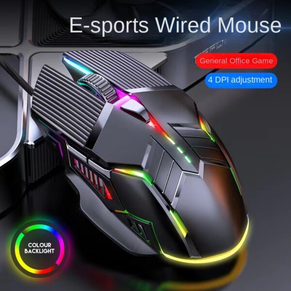 Wired gaming mouse colorful computer mouse Silent Mouse laptop mouse e-sports mouse office mouse computer accessories