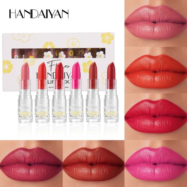 Handaiyan 6Pcs Matte Lipstick Set Long Lasting