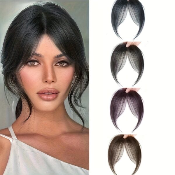 1pc Women's Natural Look Clip-In Bangs, 20.32