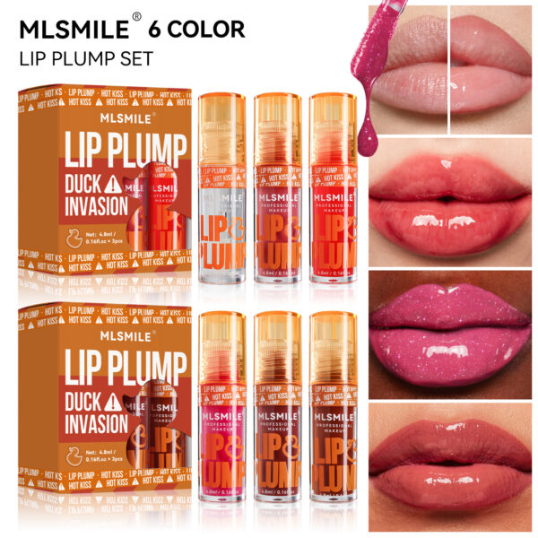 MLSMILE Lip Plumping Oil Moisturizing Lip Gloss Pouty Lips Lip Gloss Set