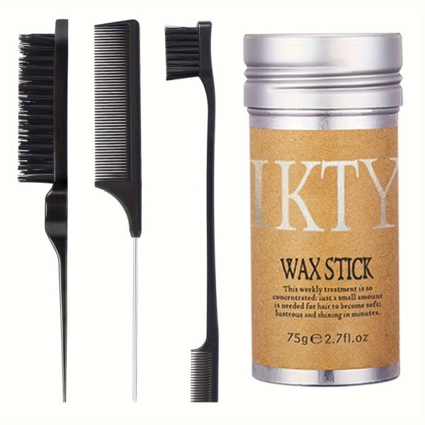 4pcs/Set Hair Wax Stick, Slick Back Hair