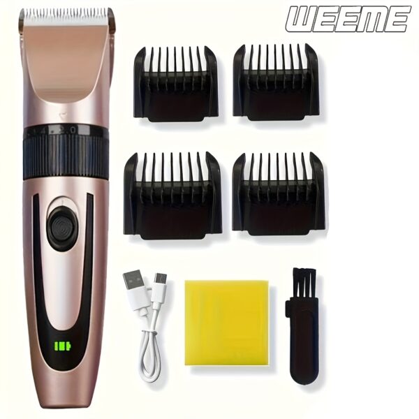 Professional Electric Hair Clipper Cordless USB Rechargeable
