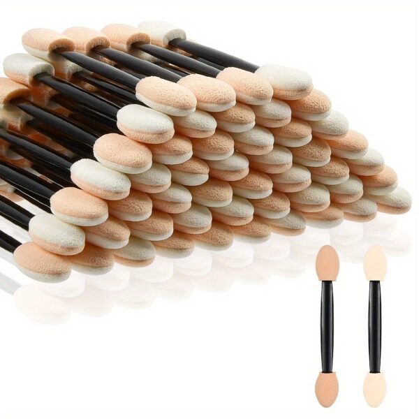 8pcs/18pcs Double-Sided Eyeshadow Brush - Short Sponge