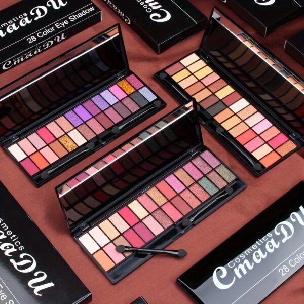 28 Colors Makeup Nude Eyeshadow Palette, Natural