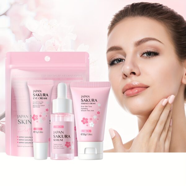 LAIKOU Sakura 3pcs Skin Care set, rejuvenating