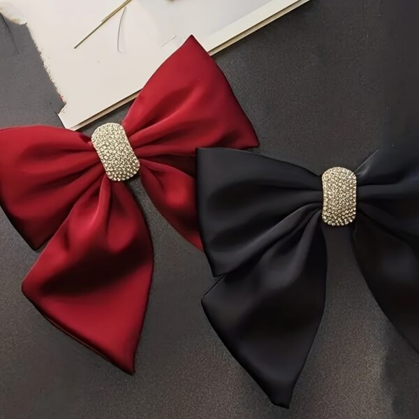 1pc Large Bowknot Hair Clip French Style