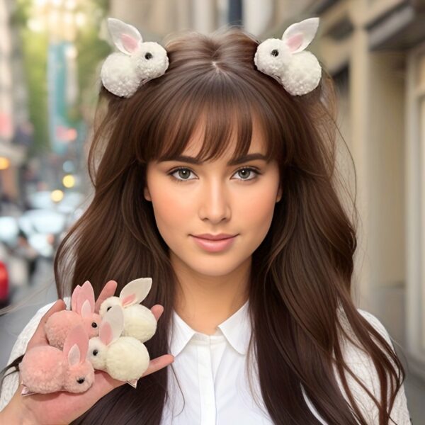 2pcs Cute & Sweet Easter Bunny Hair