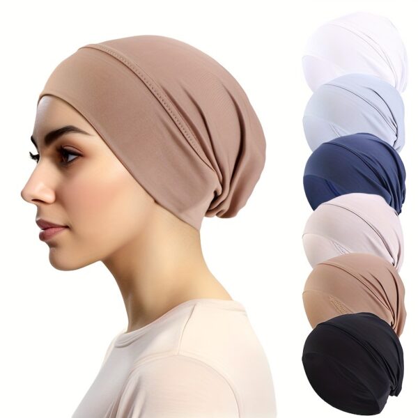 6pcs Set: Soft Polyester Undercap for Women