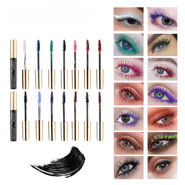 14 Colors Volume Curling Mascara - Waterproof, Smudge-Proof, Perfect For Stage, Nightclub, And Parties With Plant Squalane