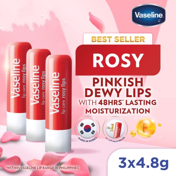 Vaseline Rosy Lip Stick Balm 4.8G x