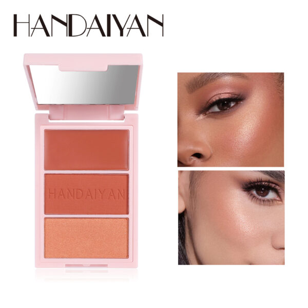 Handaiyan Blusher Plate Highlight Contour Compact Brighten