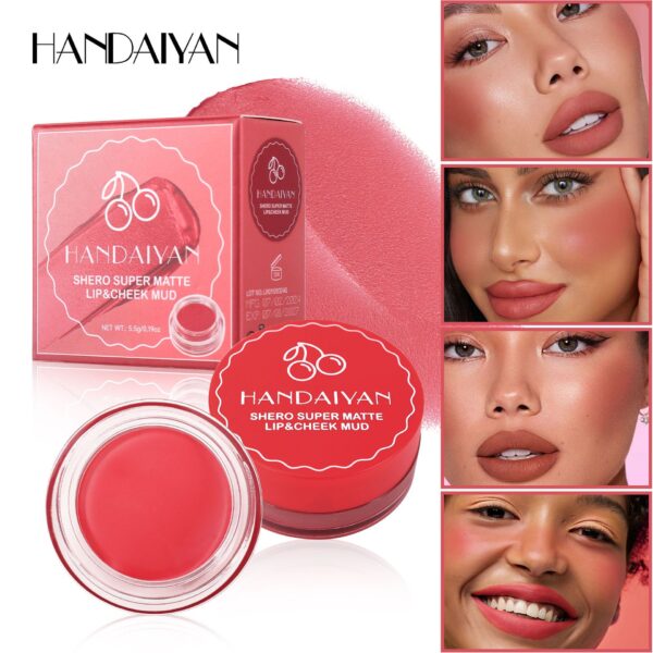 Handaiyan 4-Color Lip Mud Matte Lipstick Long-Lasting