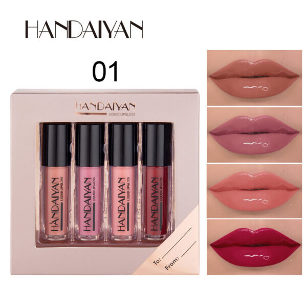 Handaiyan 4Pcs Lip Lacquer Set Liquid Lipstick