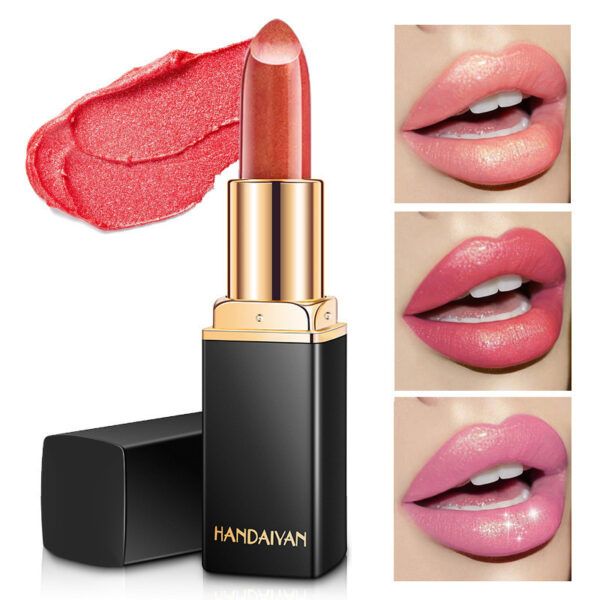 HANDAIYAN-9-Color Temperature-Changing Lipstick Shiny Metallic Pearlescent Lipstick