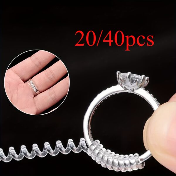 20/40pcs Ring Size Adjuster for Women Loose