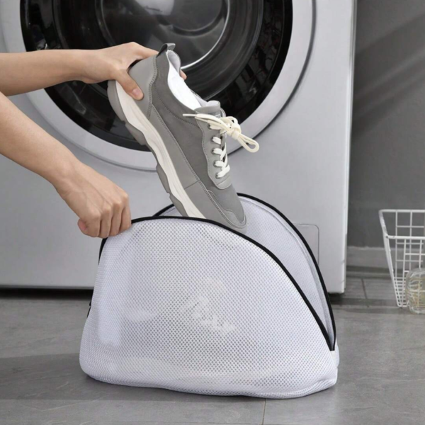 1pc Mesh Laundry Bag For Shoes & , Durable Travel Shoe Bag For Washing Machine, Shoe Laundry Bag With Zipper For s, Bra, Lingerie, Stocking, Multiple Protection For Travel And Home Use