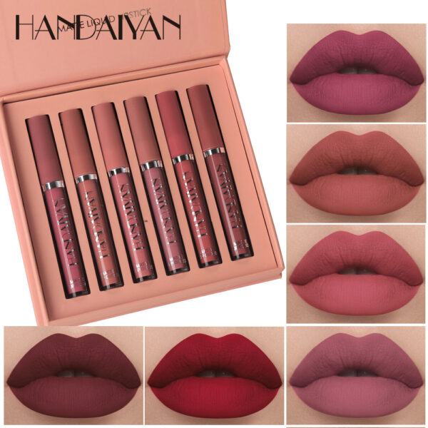 HANDAIYAN - 6PCs Matte Lip Glaze Set