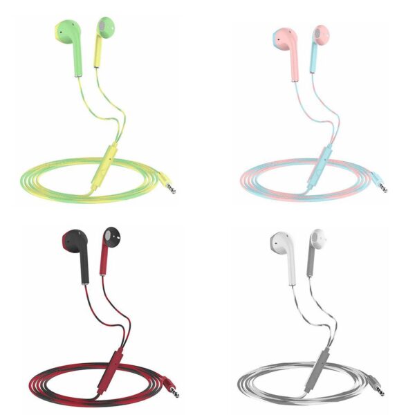 U24 Two-Color Earphone In-Ear Earphone Apple Android Wired Headset Microphone Audio Earphone
