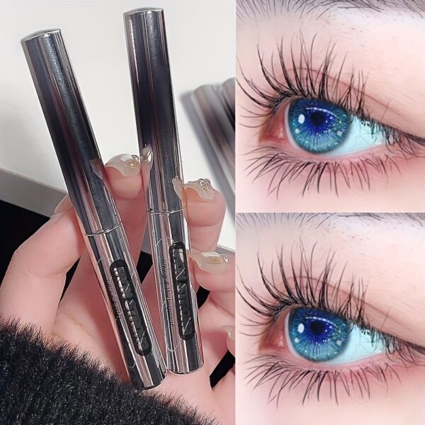 Sun Flower Mascara - Curling, Lengthening, Smudge-Proof, Extremely Fine Brush Head - Black and Brown Eyelashes Makeup