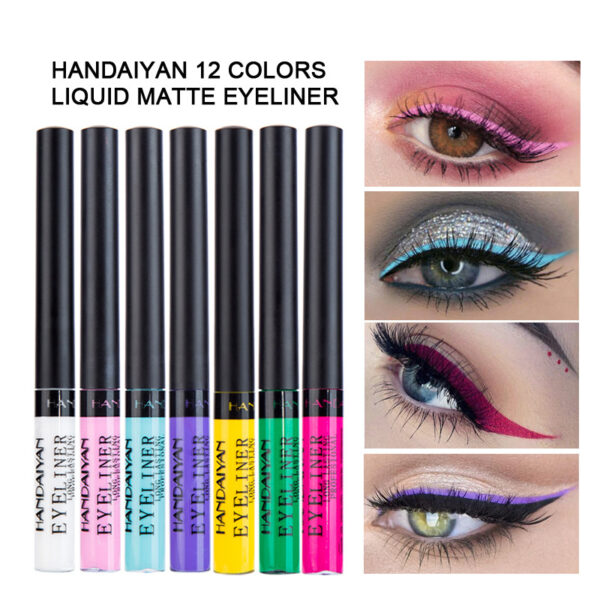 HANDAIYAN—42-Color Eyeliner Waterproof Eyeliner Long-Lasting Non-Fading Matte Color Liquid Eyeliner