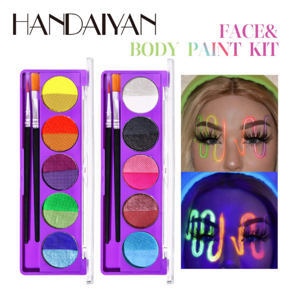 Handaiyan 10 Colors Makeup Palette Fluorescent UV