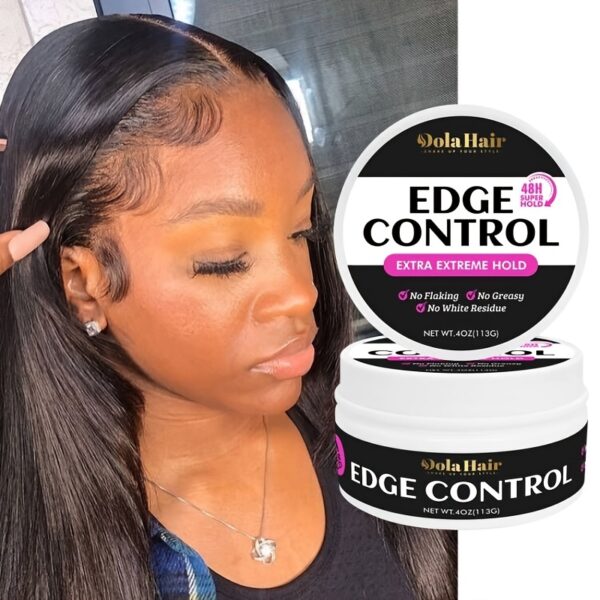 Strong Hold Hair Edge Control Wax Non-Greasy Edge Smoother Hair Styling Wax With Strawberry Scent