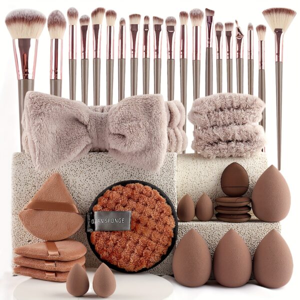 Professional Makeup Brush Set for Combination Skin