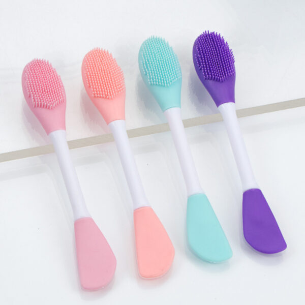 2-In-1 Double-Headed Silicone Brush, Facial Cleaning Brush,