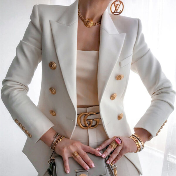 Fashion Women's Suit Solid Color Fashion Casual Suit Short Jacket for Women