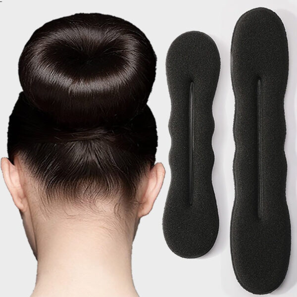 2pcs/Set Minimalist Sponge Hair Bun Maker, Twist