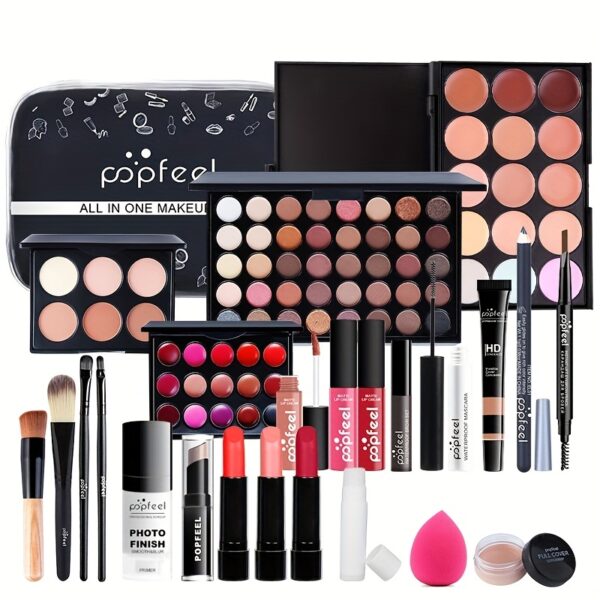 All-in-One Makeup Set For Women, 24pcs Full Makeup Kit, Makeup Gift Set For   Makeup Essential Starter Kit For Face Eyes And Lips, Ideal For Mother's Day Makeup Set
