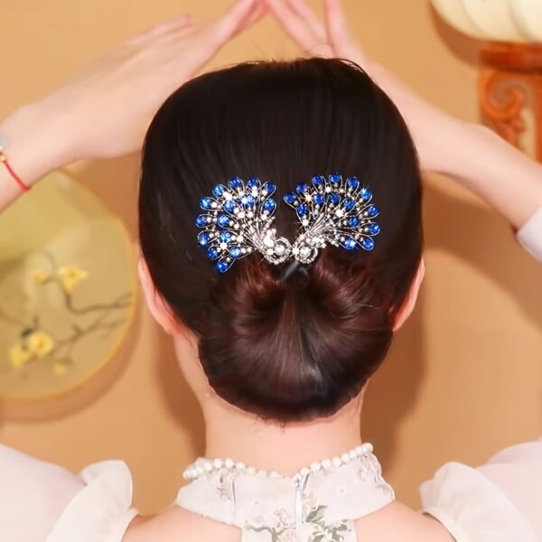 Vintage Glamour Peacock Hair Curler - Sparkling