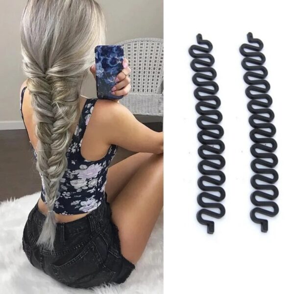 French Braid Styling Tool DIY Hair Roller