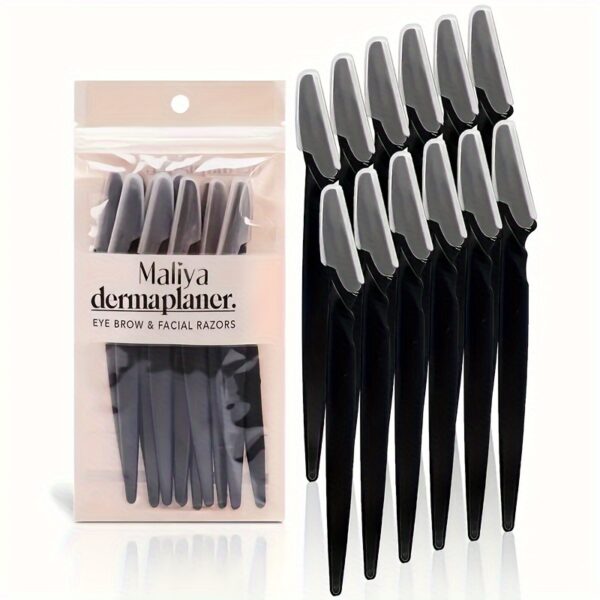 12pcs Maliya Demaplaner Eyebrow Razors - Precision