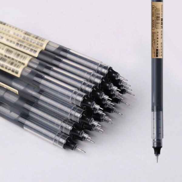 10pcs/Lot Extra Fine Financial Neutral Pen Black/Blue/Red Ink Refills Ballpoint Pen Suitable For School Office Exam Stationery