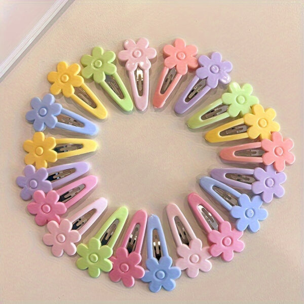 Candy Color Hair Clips, 8-16 Pieces, Cartoon