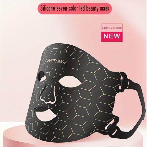 7-Color LED Silicone Beauty Mask - Soft,