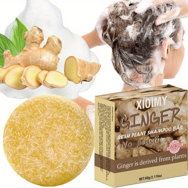 XIOIMY Ginger Shampoo Bar, 65g - Fresh