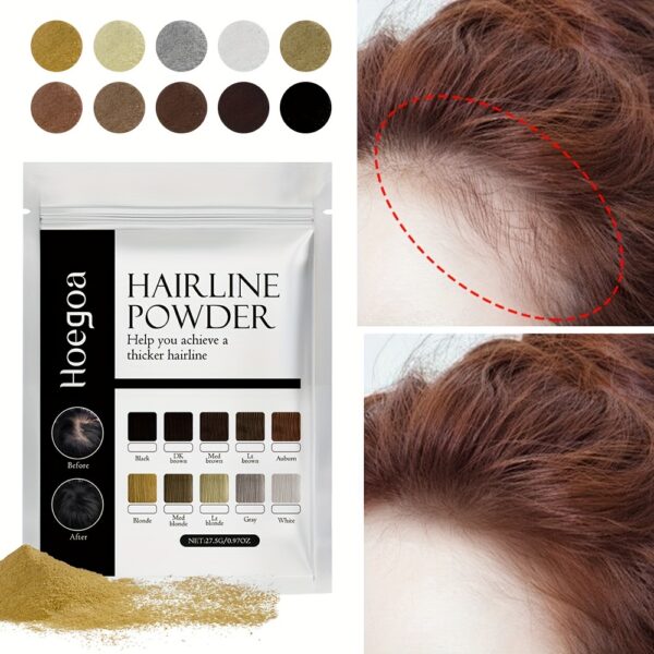 10-Color Hairline Powder Kit - Instantly Thickens & Volumizes, Refreshing Fluffy Shadow for Fuller Hair